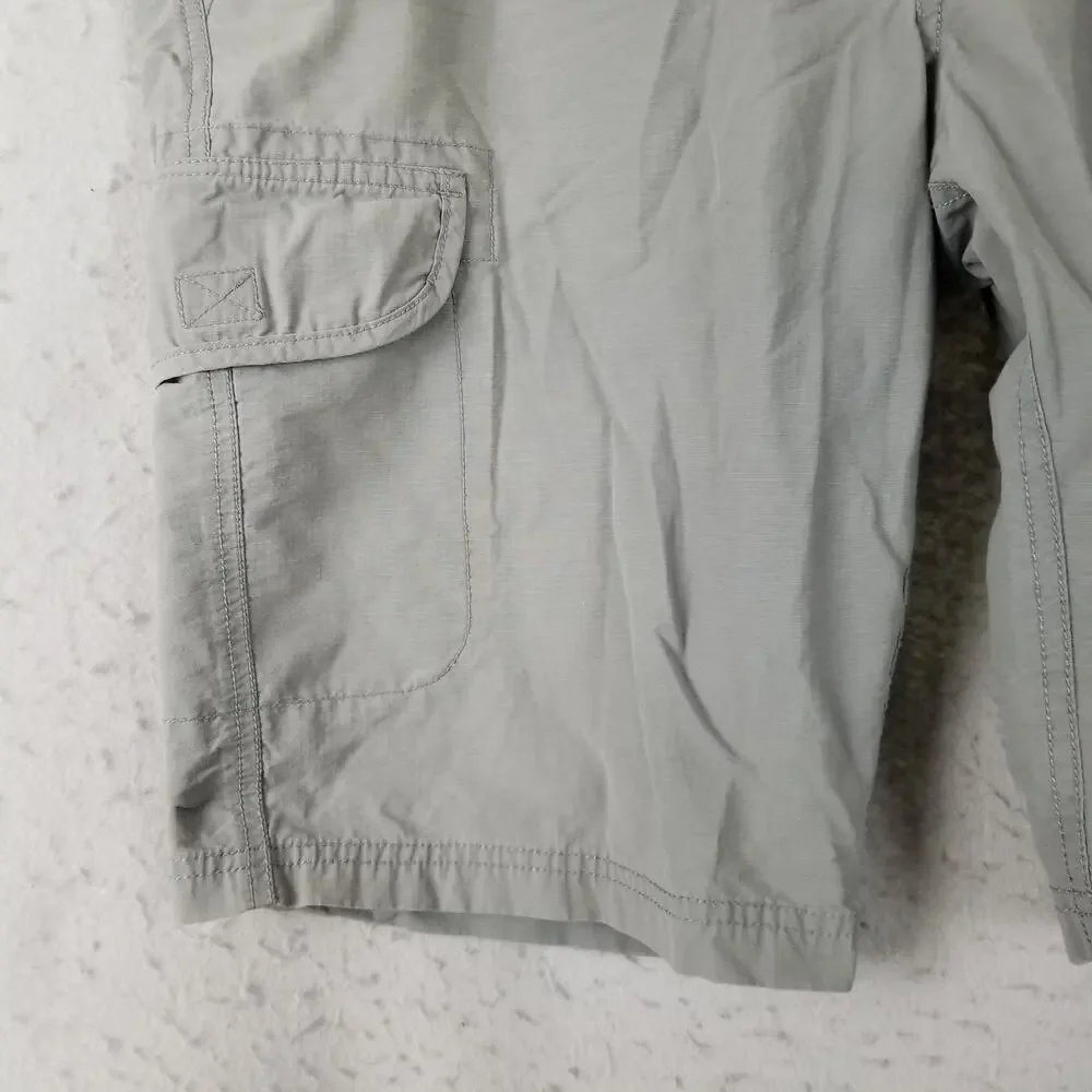 Hawke & Co‎ Shorts Mens 36 Gray Cargo Outdoor Lightweight Ripstop Pockets Nylon